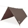 Waterproof brown camping tarp 406x306 cm by , tents - Ref: Foro24-4009598, Price: 34,94 €, Discount: %
