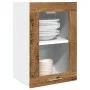 Hängender Vitrinenschrank aus gealtertem Holz, 40x31x60 cm. von , Küchenschränke - Ref: Foro24-856098, Preis: 46,81 €, Rabatt: %