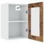 Hängender Vitrinenschrank aus gealtertem Holz, 40x31x60 cm. von , Küchenschränke - Ref: Foro24-856098, Preis: 46,81 €, Rabatt: %