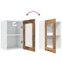 Hängender Vitrinenschrank aus gealtertem Holz, 40x31x60 cm. von , Küchenschränke - Ref: Foro24-856098, Preis: 46,81 €, Rabatt: %