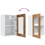 Hängender Vitrinenschrank aus gealtertem Holz, 40x31x60 cm. von , Küchenschränke - Ref: Foro24-856098, Preis: 47,58 €, Rabatt: %