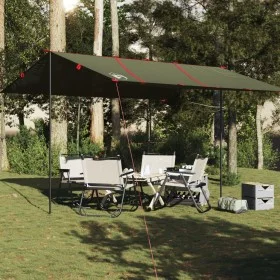 Wasserdichte Campingplane in Olivgrün, 451x420 cm. von , Zelte - Ref: Foro24-4009603, Preis: 48,34 €, Rabatt: %