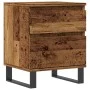 Bedside table made of engineered aged wood, measuring 40x35x50 cm. by , Nightstands - Ref: Foro24-857436, Price: 52,55 €, Dis...