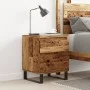 Bedside table made of engineered aged wood, measuring 40x35x50 cm. by , Nightstands - Ref: Foro24-857436, Price: 52,55 €, Dis...