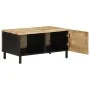 Solid rough black mango wood coffee table 80x50x40 cm by , Coffee table - Ref: Foro24-4018632, Price: 71,50 €, Discount: %