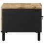 Solid rough black mango wood coffee table 80x50x40 cm by , Coffee table - Ref: Foro24-4018632, Price: 71,50 €, Discount: %