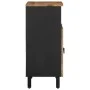 Solid rough mango wood sideboard 60x33.5x75 cm by , CD and DVD storage - Ref: Foro24-4018653, Price: 106,32 €, Discount: %