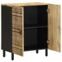 Solid rough mango wood sideboard 60x33.5x75 cm by , Lockers and storage cabinets - Ref: Foro24-4018630, Price: 111,42 €, Disc...