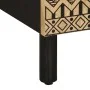 Mesita de noche madera maciza de mango rugosa negro 50x33x60 cm de , Mesitas de noche - Ref: Foro24-4018639, Precio: 74,50 €,...