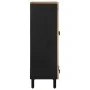 Solid rough mango wood sideboard 60x33.5x110 cm by , CD and DVD storage - Ref: Foro24-4018658, Price: 148,48 €, Discount: %