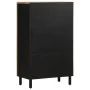 Solid rough mango wood sideboard 60x33.5x110 cm by , CD and DVD storage - Ref: Foro24-4018658, Price: 148,48 €, Discount: %