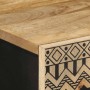 Massiver Mangoholz-Sideboard mit rauer Oberfläche 60x33,5x110 cm von , CD- und DVD-Speicher - Ref: Foro24-4018658, Preis: 151...