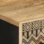 Solid rough mango wood sideboard 60x33.5x110 cm by , CD and DVD storage - Ref: Foro24-4018658, Price: 148,48 €, Discount: %