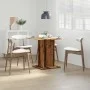 Aged engineered wood dining table 80x80x75 cm by , Kitchen and dining tables - Ref: Foro24-855810, Price: 69,60 €, Discount: %