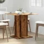 Aged engineered wood dining table 80x80x75 cm by , Kitchen and dining tables - Ref: Foro24-855810, Price: 69,60 €, Discount: %