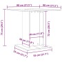 Esstisch aus gealtertem Ingenieurholz 80x80x75 cm von , Küchen- und Esstische - Ref: Foro24-855810, Preis: 71,73 €, Rabatt: %
