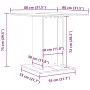 Esstisch aus gealtertem Ingenieurholz 80x80x75 cm von , Küchen- und Esstische - Ref: Foro24-855810, Preis: 71,18 €, Rabatt: %