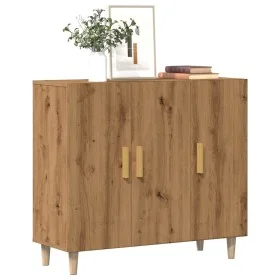 Engineered wood oak artisan sideboard 90x34x80 cm by , Sideboards - Ref: Foro24-856891, Price: 95,54 €, Discount: %