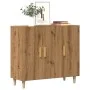 Engineered wood oak artisan sideboard 90x34x80 cm by , Sideboards - Ref: Foro24-856891, Price: 95,54 €, Discount: %
