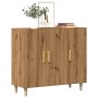 Ingenieurholz-Sideboard Eiche Handwerker 90x34x80 cm von , Sideboards - Ref: Foro24-856891, Preis: 97,10 €, Rabatt: %