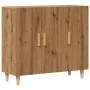 Engineered wood oak artisan sideboard 90x34x80 cm by , Sideboards - Ref: Foro24-856891, Price: 95,54 €, Discount: %
