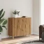 Engineered wood oak artisan sideboard 90x34x80 cm by , Sideboards - Ref: Foro24-856891, Price: 95,54 €, Discount: %