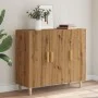 Engineered wood oak artisan sideboard 90x34x80 cm by , Sideboards - Ref: Foro24-856891, Price: 95,54 €, Discount: %
