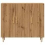 Engineered wood oak artisan sideboard 90x34x80 cm by , Sideboards - Ref: Foro24-856891, Price: 95,54 €, Discount: %