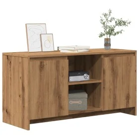 Handcrafted oak engineered wood TV stand 102x37.5x52.5cm by , TV Furniture - Ref: Foro24-856783, Price: 88,62 €, Discount: %