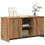 Handcrafted oak engineered wood TV stand 102x37.5x52.5cm by , TV Furniture - Ref: Foro24-856783, Price: 88,49 €, Discount: %