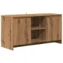 Handcrafted oak engineered wood TV stand 102x37.5x52.5cm by , TV Furniture - Ref: Foro24-856783, Price: 88,49 €, Discount: %