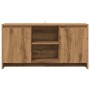 Handcrafted oak engineered wood TV stand 102x37.5x52.5cm by , TV Furniture - Ref: Foro24-856783, Price: 91,92 €, Discount: %