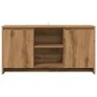 Handcrafted oak engineered wood TV stand 102x37.5x52.5cm by , TV Furniture - Ref: Foro24-856783, Price: 88,49 €, Discount: %