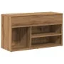 Ingenieurholzschuhbank Eiche Handwerker 80x30x45 cm von , Schuhregale und Schuhorganisatoren - Ref: Foro24-856757, Preis: 75,...