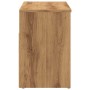 Engineered wood oak artisan shoe bench 80x30x45 cm by , Shoe racks and shoe organizers - Ref: Foro24-856757, Price: 77,60 €, ...