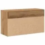 Ingenieurholzschuhbank Eiche Handwerker 80x30x45 cm von , Schuhregale und Schuhorganisatoren - Ref: Foro24-856757, Preis: 75,...