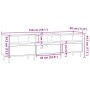 TV-Möbel aus Eichen-Ingenieurholz, handgefertigt, 150x30x44,5 cm. von , TV-Möbel - Ref: Foro24-857186, Preis: 122,51 €, Rabat...
