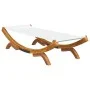 Cream curved solid wood sun lounger 100x188.5x44 cm by vidaXL, Outdoor beds - Ref: Foro24-313947, Price: 122,82 €, Discount: %
