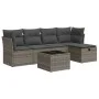 Set de muebles de jardín 6 pzas y cojines ratán sintético gris de , Conjuntos de jardín - Ref: Foro24-3325276, Precio: 341,00...