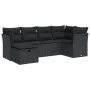 Set de sofás de jardín 6 piezas y cojines ratán sintético negro de , Conjuntos de jardín - Ref: Foro24-3325281, Precio: 400,8...