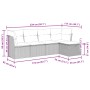 Gartenmöbel-Set 5-teilig mit schwarzen Polstern aus synthetischem Rattan von , Gartensets - Ref: Foro24-3325262, Preis: 298,3...