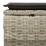 Garden sofa set 8 pieces and gray synthetic rattan cushions by , Garden sets - Ref: Foro24-3325338, Price: 531,82 €, Discount: %