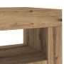 LED lighted oak wood sideboard artisan engineering 80x35x75 cm by , Sideboards - Ref: Foro24-856362, Price: 100,13 €, Discoun...
