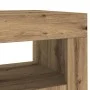 LED lighted oak wood sideboard artisan engineering 80x35x75 cm by , Sideboards - Ref: Foro24-856362, Price: 98,52 €, Discount: %