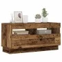 TV stand with LED lights, aged engineered wood, 80x35x40 cm by , TV Furniture - Ref: Foro24-856357, Price: 65,41 €, Discount: %