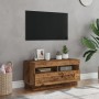 TV-Möbel mit LED-Lichtern, gealtertes Ingenieurholz, 80x35x40 cm. von , TV-Möbel - Ref: Foro24-856357, Preis: 67,37 €, Rabatt: %