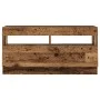 TV stand with LED lights, aged engineered wood, 80x35x40 cm by , TV Furniture - Ref: Foro24-856357, Price: 65,41 €, Discount: %
