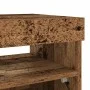 TV stand with LED lights, aged engineered wood, 80x35x40 cm by , TV Furniture - Ref: Foro24-856357, Price: 65,41 €, Discount: %