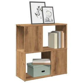 Engineered wood oak artisan bookshelf 60x24x63 cm by , Bookcases and shelves - Ref: Foro24-856729, Price: 35,84 €, Discount: %
