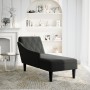 Sun lounger with pillow and right armrest in black fabric by , Daybeds - Ref: Foro24-4009767, Price: 126,40 €, Discount: %